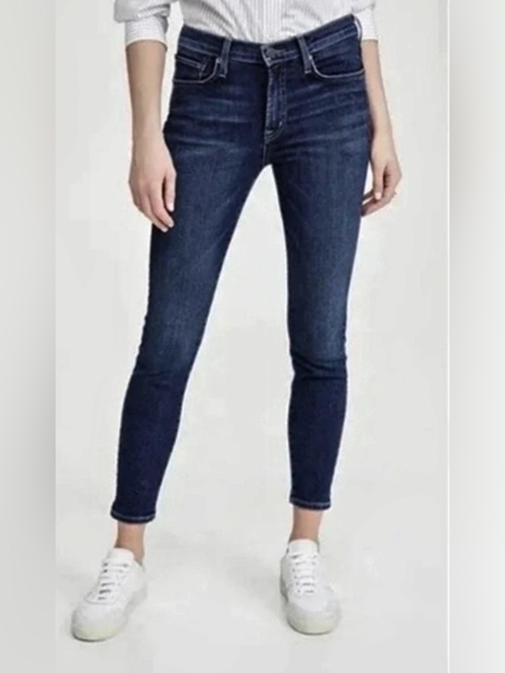 Edwin Pixie Crop 9" Mid Rise Skinny Mid Rise Skinny Jeans Waist 29
